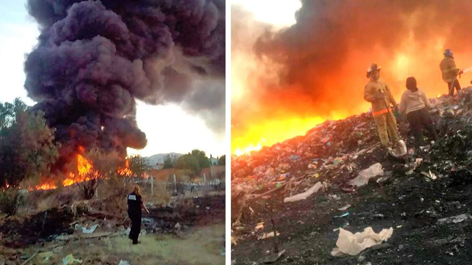 incendio en recicladora